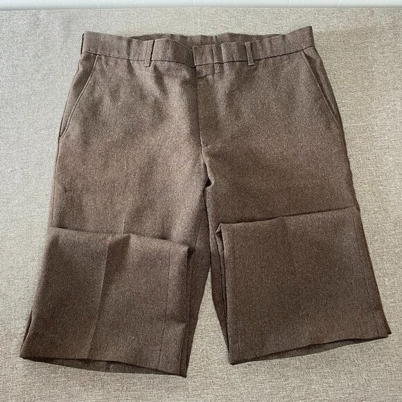 Vintage Levi's Action Slacks Dress Pants Men's 34 x 29 Mid Rise Brown Office USA - Picture 6 of 14